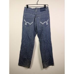 5ive Jungle Jeans Mens 32 Light Wash Baggy Hip Hop Streetwear Wide Leg Denim y2k
